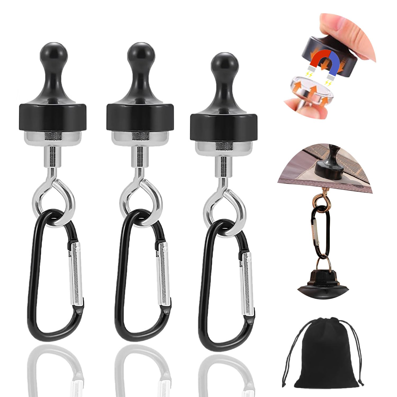 Amazon.co.jp: ランタンフック マグネット式 テント用 強力 磁石フック